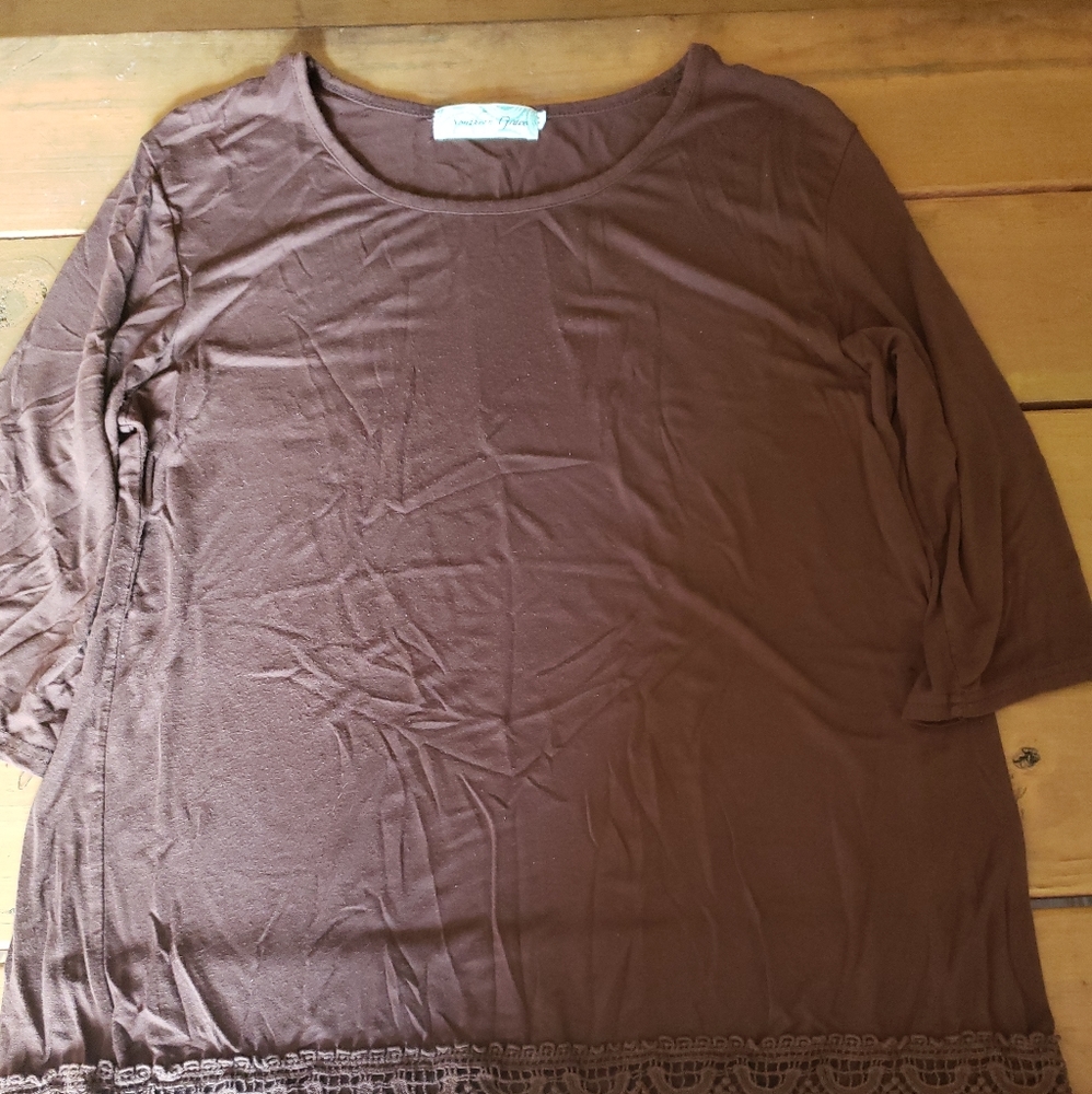 Brown blouse
